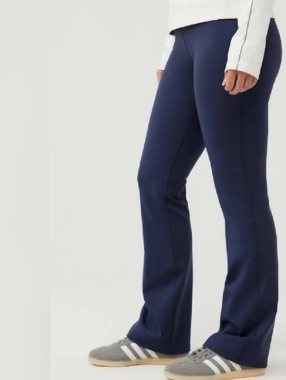 NWT Outdoor Voices Kick Flare Ribbed Leggings Dark Sky XS